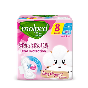 Băng vệ sinh Molped Bông Organic Tự nhiên mềm mại siêu thấm - Nhãn hàng Molfix công ty Hayat