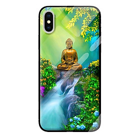 Ốp kính cường lực cho iPhone XS MAX mẫu Phật 250 - Hàng chính hãng