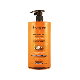 Dầu gội tinh chất Argan và Bơ Hạt Mỡ dành cho tóc khô và hư tổn Shampooing Argan Divin Evoluderm 1000ml - 15269