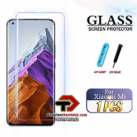 Tấm kính cường lực full màn dành cho Xiaomi Mi 10s trong suốt full keo UV hiệu Glass Pro - Hàng chính hãng