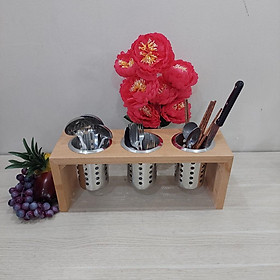 Mua Khay  Kệ đựng đũa  dao  muỗng  nĩa 3 ngăn