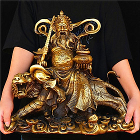 Tượng thần tài Triệu Công Minh bằng đồng thau phong thủy Hồng Thắng