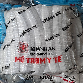 Mua Mũ trùm đầu y tế  nón con sâu Khánh An bịch 50 cái dùng trong y tế  thí nghiệm  điện tử  thực phẩm  spa