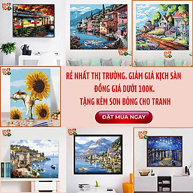 Mua Tranh tô màu theo số Tranh sơn dầu số hoá DIY Tổng hợp các mẫu hot trend 2022