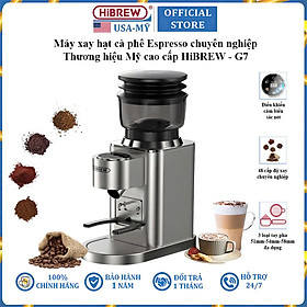 Mua Máy xay hạt cà phê Espresso chuyên nghiệp thương hiệu HiBREW G7 tích hợp 48 chế độ xay - Hàng Chính Hãng