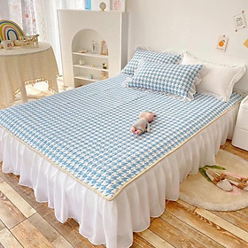 Mua Chiếu điều hoà cao su non 5D viền bèo công chúa mẫu mới_ hàng loại 1_ chất liệu cao su non dầy dặn mát lạnh