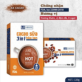 Bột Cacao Sữa Hòa Tan 3in1 KA CACAO - Hương vị sôcola tự nhiên, đậm đà