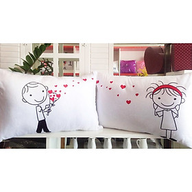 Mua Cặp vỏ gối đôi 40-60cm Hoa bay