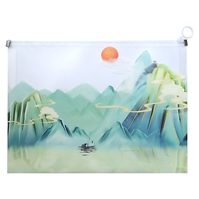 Túi Zip Nhựa A4 - Hình Phong Cảnh 2