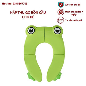 Mua Nắp Thu Gọn Bồn Cầu Hình Chú Ếch Cho Bé Đi Vệ Sinh Có Thể Gắp Gọn Mang Đi