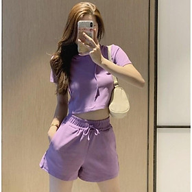 Set Bộ Quần Áo Nữ Cá Tính Mùa Hè Kiểu Dáng Ulzzang Đi Chơi Hot