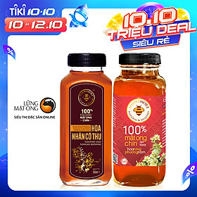 Combo Mật ong rừng nguyên chất Nhãn Cổ Thụ Honimore 500g và mật ong rừng