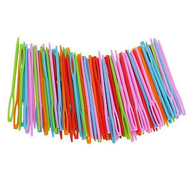 4-30pack 100pcs Plastic Sewing Needles for Kid Wool Cross Stitch Knitting
