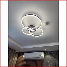 Mua Đèn mâm ốp trần 3 vòng led hiện đại có điều khiển 3 chế độ sáng