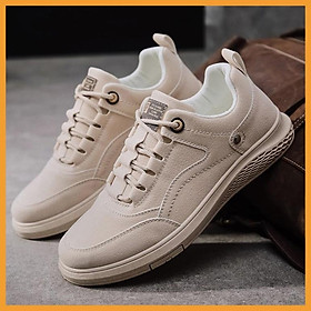 Giày thể thao nam phong cách, Sneaker Nam cổ thấp, Giày nam Da Lộn cực dễ phối đồ
