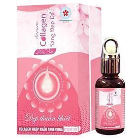 Serum Collagen Sáng Đẹp Da Hoa Viên, dưỡng ẩm da, làm mờ các vết thâm, nám