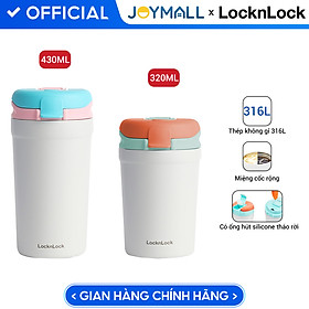 Mua Bình giữ nhiệt LocknLock LHC4290 LHC4298 thép 316L  Hàng chính hãng  320 - 430ml  nắp bật hai chiều  có ống hút - JoyMall