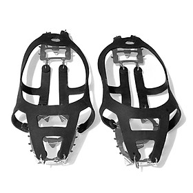 Miếng bọc giày Cleats với 18 Răng crampon hỗ trợ leo núi, đi trên tuyết cho các môn thể thao ngoài trời mùa đông