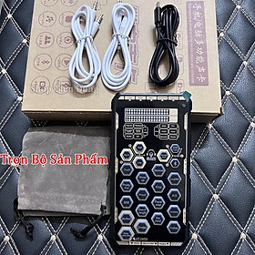 Mua Bộ Livestream Mic Aqta ALC280 Sound Card K9 Có Autu-tune Bluetooth Pin Đèn Led Chân Kẹp Màng Lọc - Micro Thu Âm Trọn Bộ