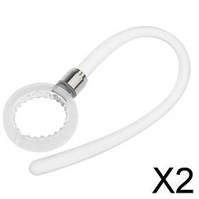 2xEar Hooks Loop Clip for iPhone Samsung Motorola Bluetooth Headset 11mm D Clear