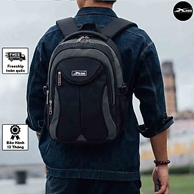 Balo Laptop Xbags Naituo Đen XB 2002 - Balo Du Lịch Đa Năng Đựng Laptop 15.6 Inch, Chống Sốc Tốt, Nhiều Ngăn Chứa Tiện Lợi