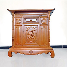 Mua Tủ thờ gỗ gõ đỏ trạm chữ phúc 1m27