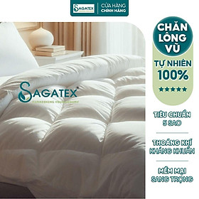Chăn Lông Vũ Tự Nhiên SAGATEX Sang Trọng Mềm Mịn Cho Da Tiêu Chuẩn 5 Sao
