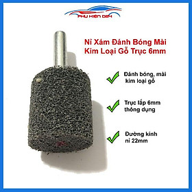 Bánh nỉ xám đánh bóng mài kim loại gỗ các loại trục 6mm hình trụ đường kính 22mm