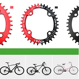 Deluxe Round 104mm BCD 32T 34T 36T 38T Narrow Wide Single Chainring for MTB Mountain Bike Bicycle - Easy Installation - Select Colors & Sizes