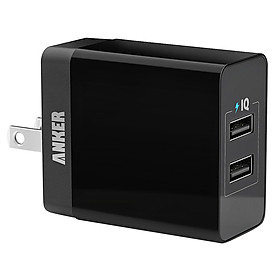 Adapter Sạc 2 Cổng Anker PowerPort Lite 12W - A2129 - Hàng Chính Hãng