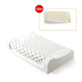 Mua Gối ngủ cao su thiên nhiên có hạt massage hàm lượng cao 91% LDH-02