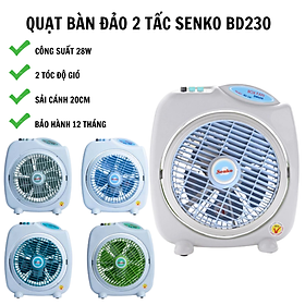 Mua Quạt bàn đảo 2 tấc Sothing Senko BD230 công suất 28w  2 tốc độ gió- Hàng chính hãng