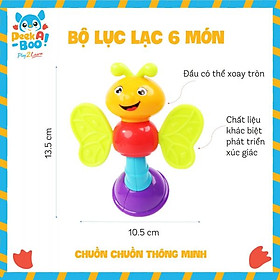 Đồ Chơi Bộ lục lạc 6 món cho bé PEEK A BOO 939A