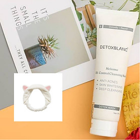 Mặt Nạ Thải Độc Trắng Da Làm Dịu Mụn Đỏ Detox BlanC: Detox Mask 150g Tặng kèm Bờm Rửa mặt siêu dễ thương - DETOMA150BlanC