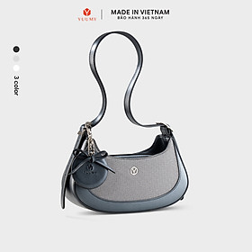 Túi Yuumy ( Thời trang nữ phối gương tròn và nơ xinh xắn - Túi đeo vai da Glossy YN345 )