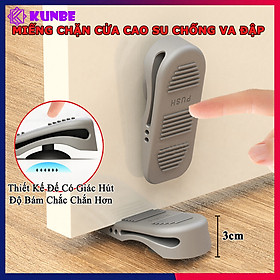 Mua Miếng Chặn Cửa Có Giác Hút KUNBE Chất Liệu Cao Su Chống Va Đập