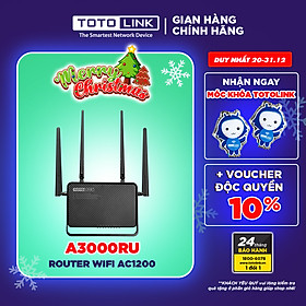 Mua Router Wi-Fi băng tần kép Gigabit AC1200 - A3000RU - TOTOLINK HÀNG CHÍNH HÃNG
