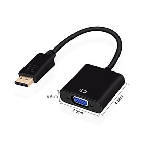 Dây Cáp Chuyển Đổi DisplayPort Sang HDMI màu đen Mini Displayport To HDMI Hàng Nhập Khẩu 