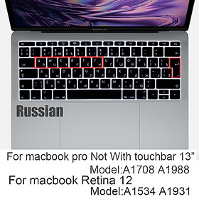 RUSSIAN UKRAINE EU US Soft Silicone Bàn Phím Cover Skin Bảo Vệ cho Macbook Pro Air 13 15 14 16 M1 A2337 A2442A2681A2338A2159