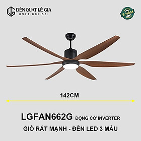 Mua Quạt Trần Đèn LGFAN662G | Quạt Trần Trang Trí Phòng Khách