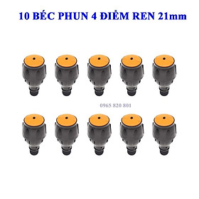 10 chiếc Béc phun 4 điểm công nghệ Israel bán kính phun 7-9m