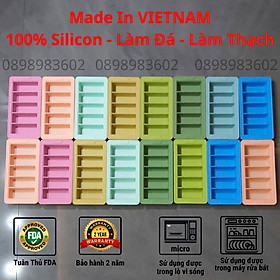 Mua Khay làm đá silicone 5 ngăn cỡ lớn  đá uống bia chống dính dễ dàng làm và lấy đá ra khỏi khay