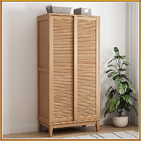 Tủ quần áo gỗ sồi cửa lùa Tundo 120 x 60 x 200 cm