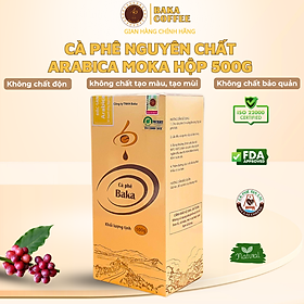 Cà Phê Nguyên Chất Baka - Moka (Hộp 500g)