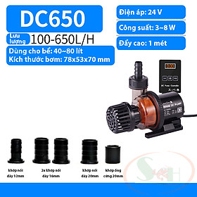 Bơm điện tử Marine DC 650, 1000, 1500, 2000, 2500, 4000, 6000, 9000, 12000, 15000 pump 24V chống giật điều chỉnh cấp độ bơm bể cá tép thủy sinh