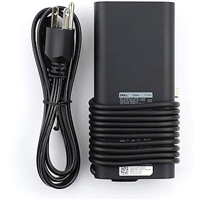Mua Sạc laptop Dell Oval 130w Type C (20v-6 5A) dùng cho laptop XPS 13 9360  XPS 13 9365 2in1  XPS 13 9370  XPS 13 9380  Latitude 5290  Latitude 5290 2in1  Latitude 5480  Latitude 5490  Latitude 5491 - Hàng chính hãng