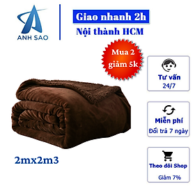 Mua Mền lông cừu 2 mặt cao cấp A kích thước 2m x 2m3 - ấm áp  êm ái