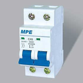 Cầu Dao MCB Aptomat 2 Cực MPE – 10A – 6kA (MP6-C210)
