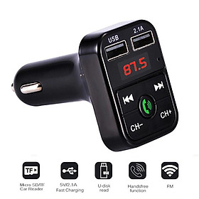 Wireless Bluetooth FM Receiver Dual USB Car Charger  Socket