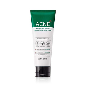 Sữa Rửa Mặt Ngừa Mụn Dành Cho Da Dầu Some By Mi AHA-BHA-PHA 30 Days Miracel Acne Clear Foam 100ml